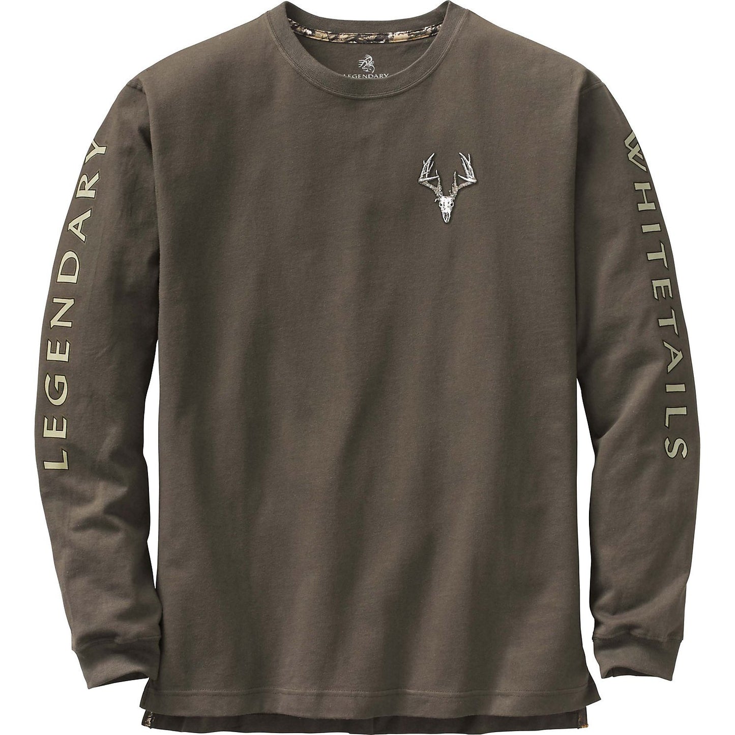 Legendary Whitetails Men's Long Sleeve T-Shirt Graphic Tee Preshrunk 100% Heavyweight Cotton, Swamp, Large