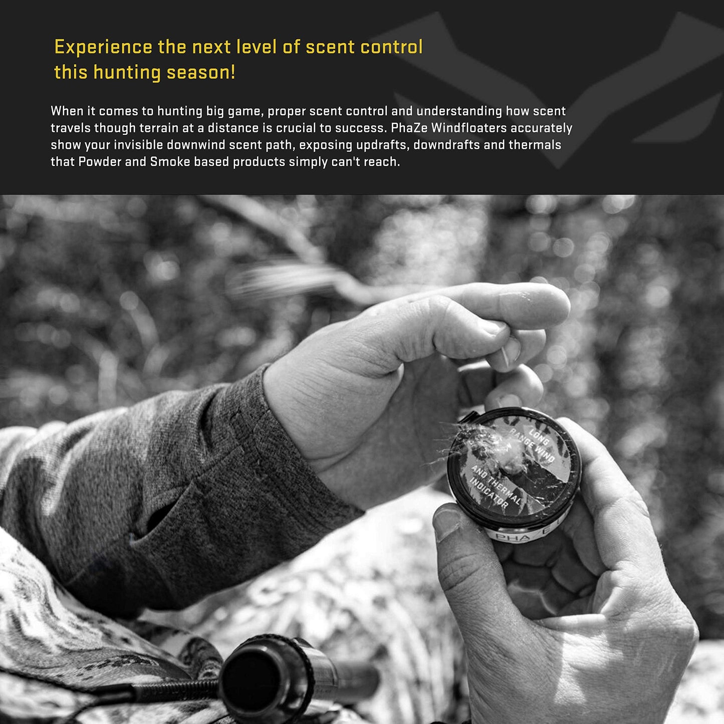 Windfloaters | Wind Direction Indicator | Thermal Indicator | #1 Windfloaters for Hunters | Hunting Accessories | PhaZe System by Illusion