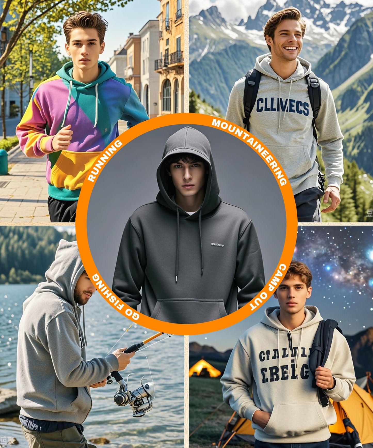 Personalized Hoodies for Men Women Customized Sweatshirts With Your Own Design Text Logo Photo Name Custom Sweater for Gifts Sport Black Hoodie