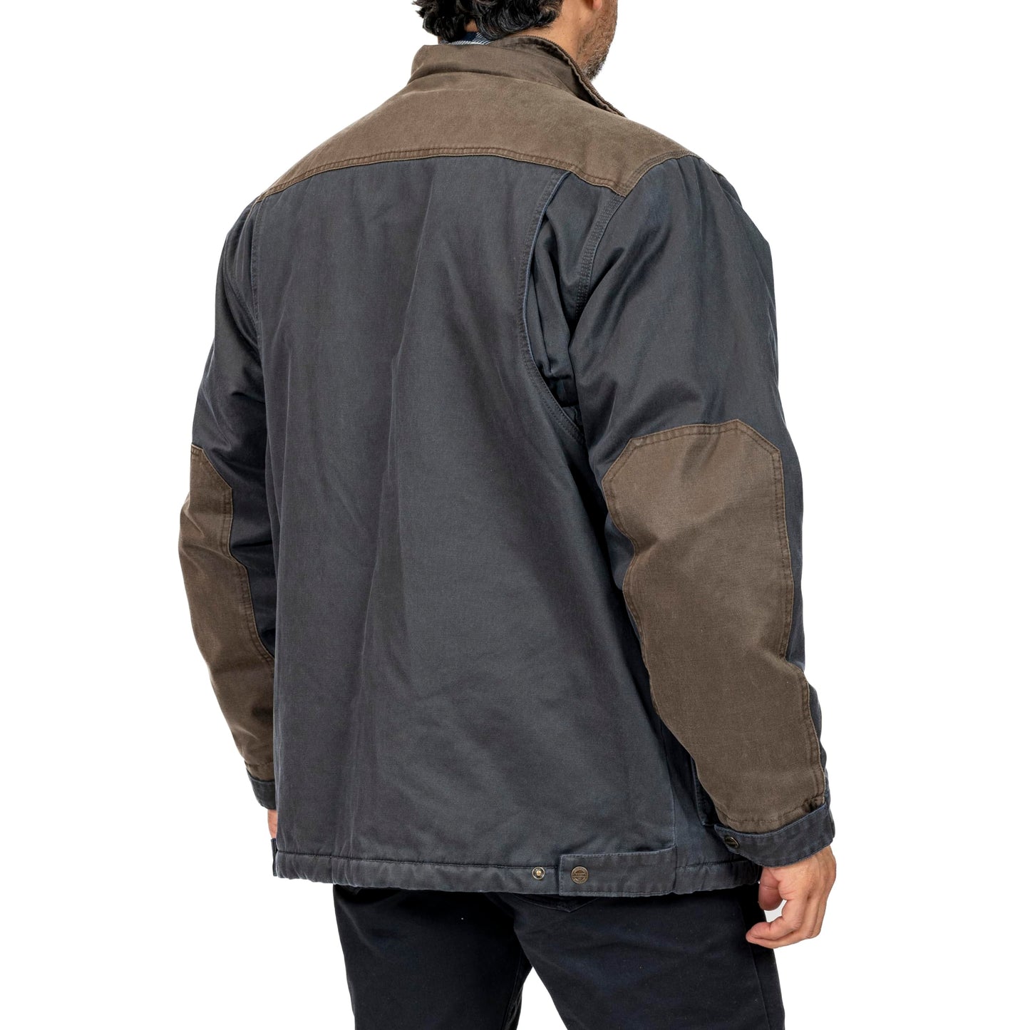 Legendary Whitetails Mens Barn Chore Coat Vintage Work Jacket Waxed Cotton Water Resistant, Navy, MED