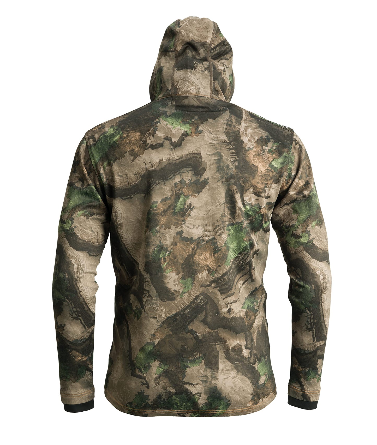 ScentLok Silentshell Camo Hooded Hunting Jacket for Men Lightweight Whitetail Gear (Mossy Oak Country Terra Outland, Large)