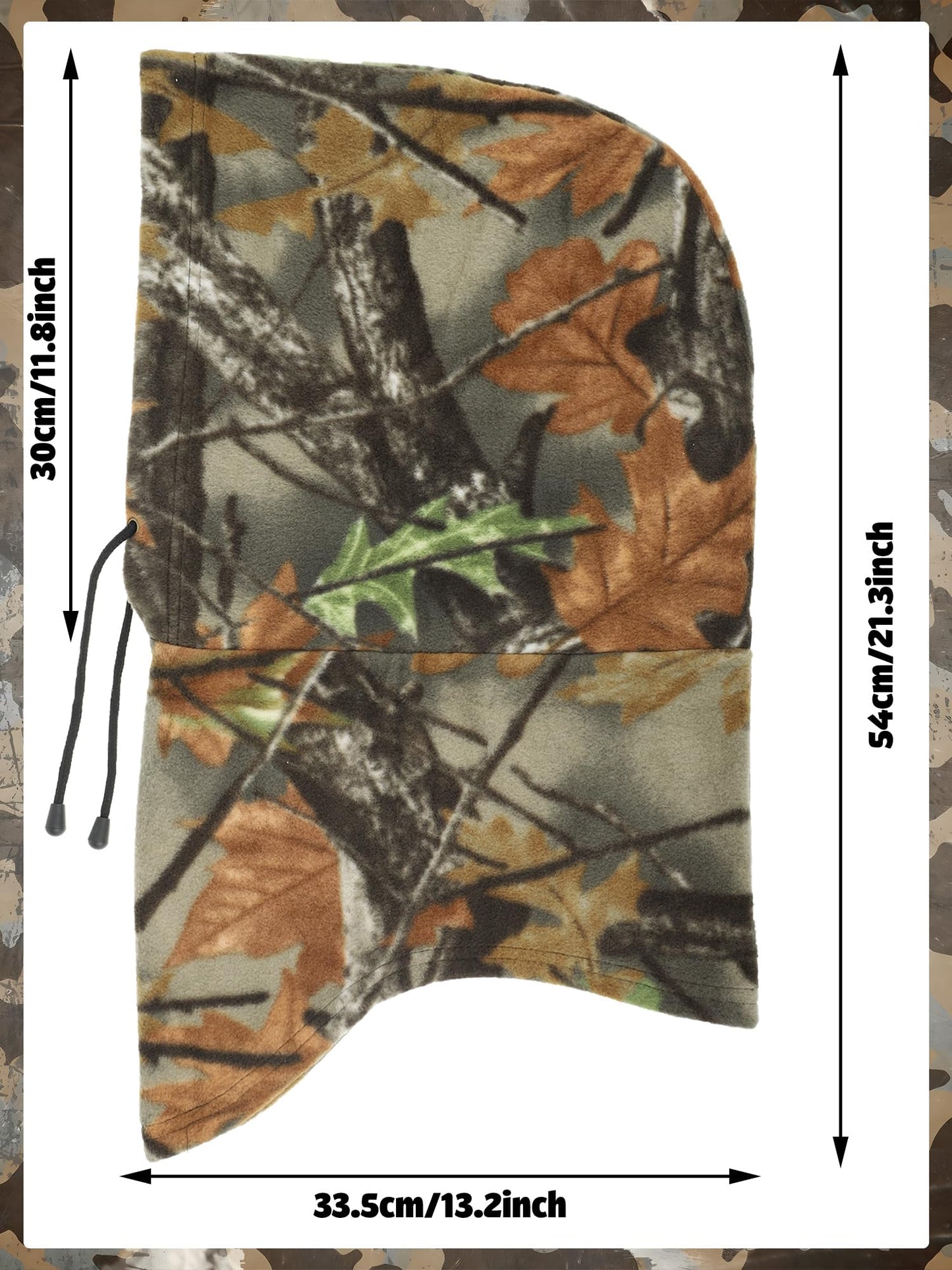 Hunting Face Mask for Cold Weather Winter Hunting Windproof Face Cover Camouflage Balaclava Huntings Face Mask for Winter Huntings and Other Outdoor Sports