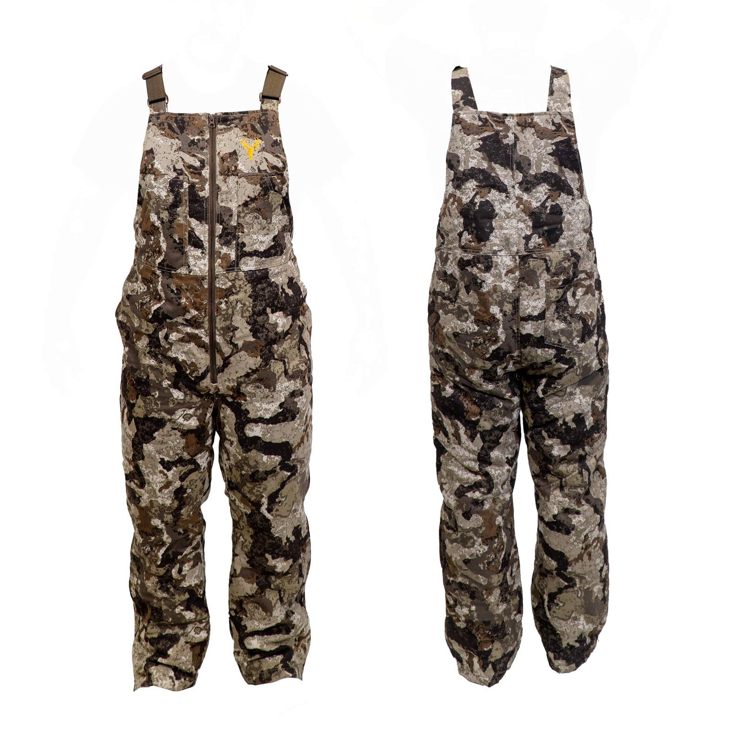 HOT SHOT Youth Insulated Camo Bib, Adjustable Height, Leg Zippers, Veil-Cervidae Camo - Designed for all day comfort, Large