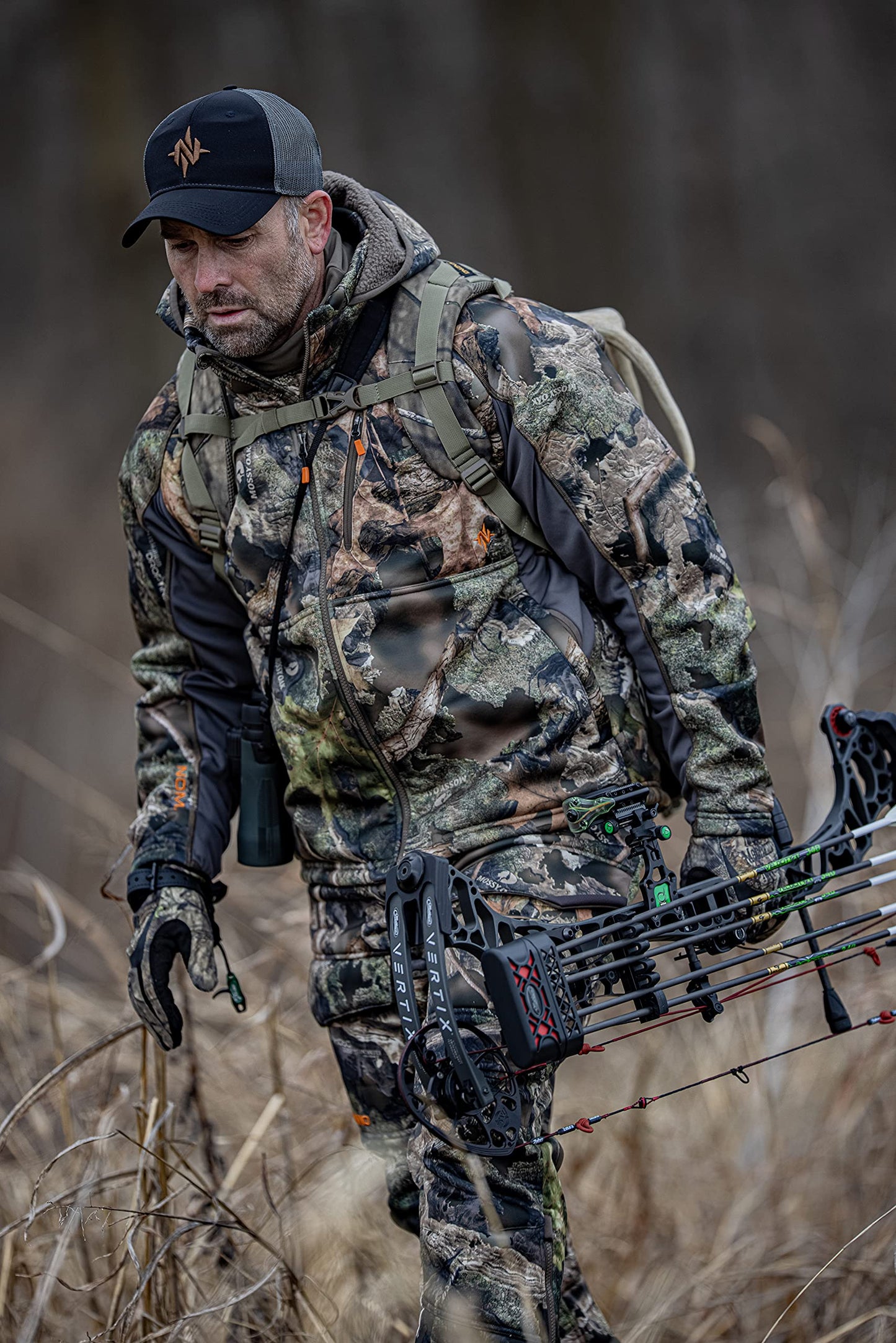 Nomad Men's Standard Harvester NXT Jacket | Wind Resistant W/Sound Kill Tech, Mossy Oak Droptine Camo, 3X-Large