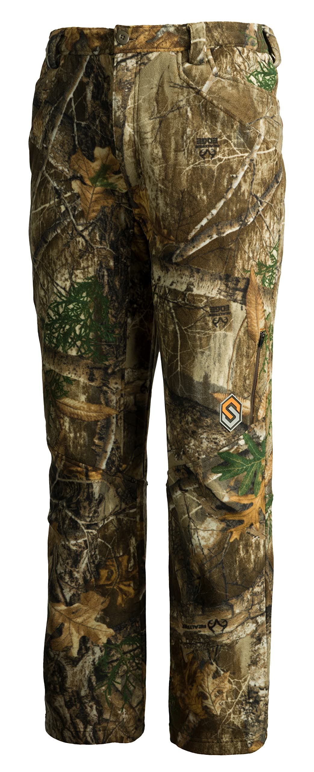 ScentLok Stealth Midweight Fleece Scent Control Camo Hunting Pants for Men (Realtree Edge, Large)