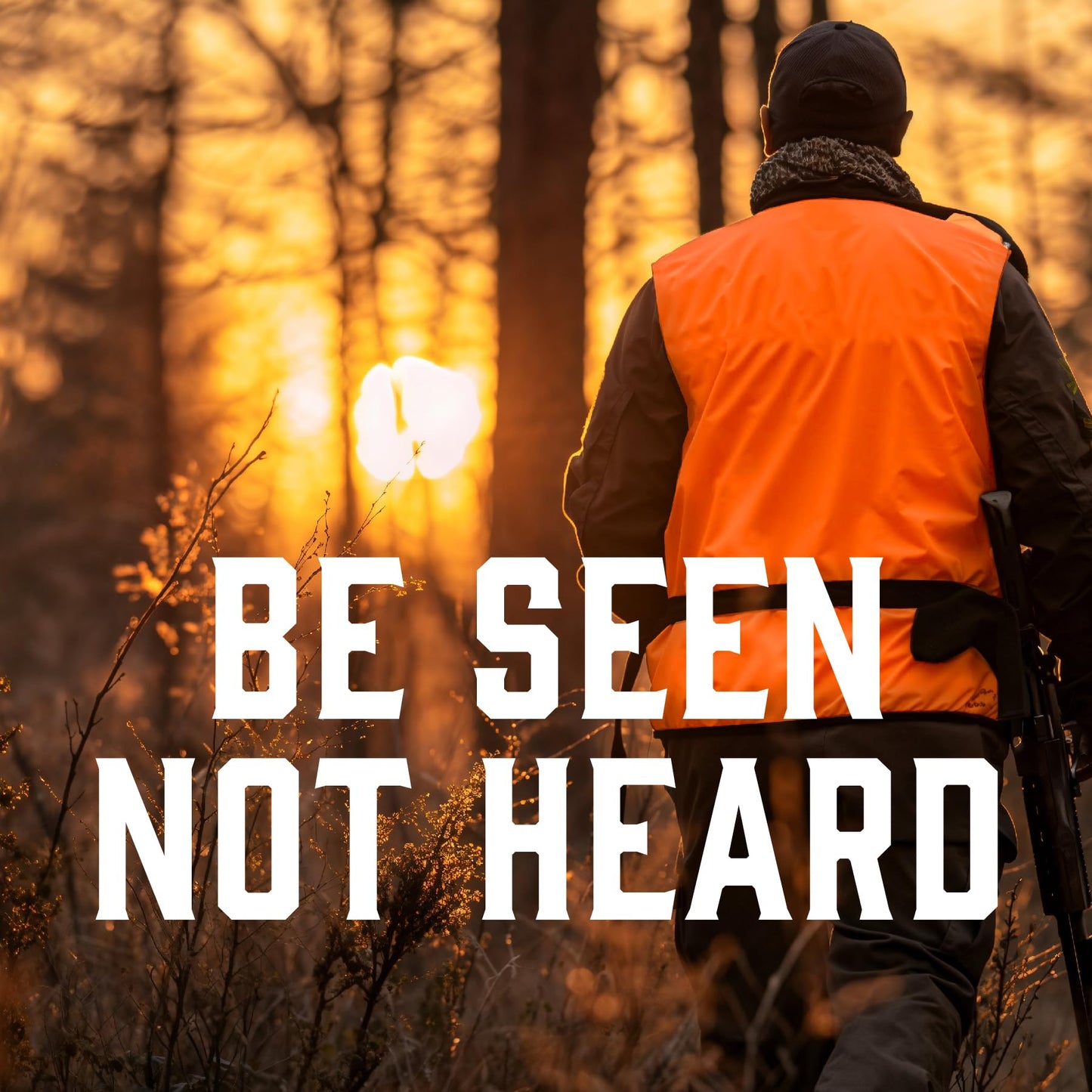 Klarny Outdoors Camo Orange Hunting Vest with Pockets - High Visibility, Waterproof, Ultra-Quiet Deer and Bow Gear Accessories, Size XL