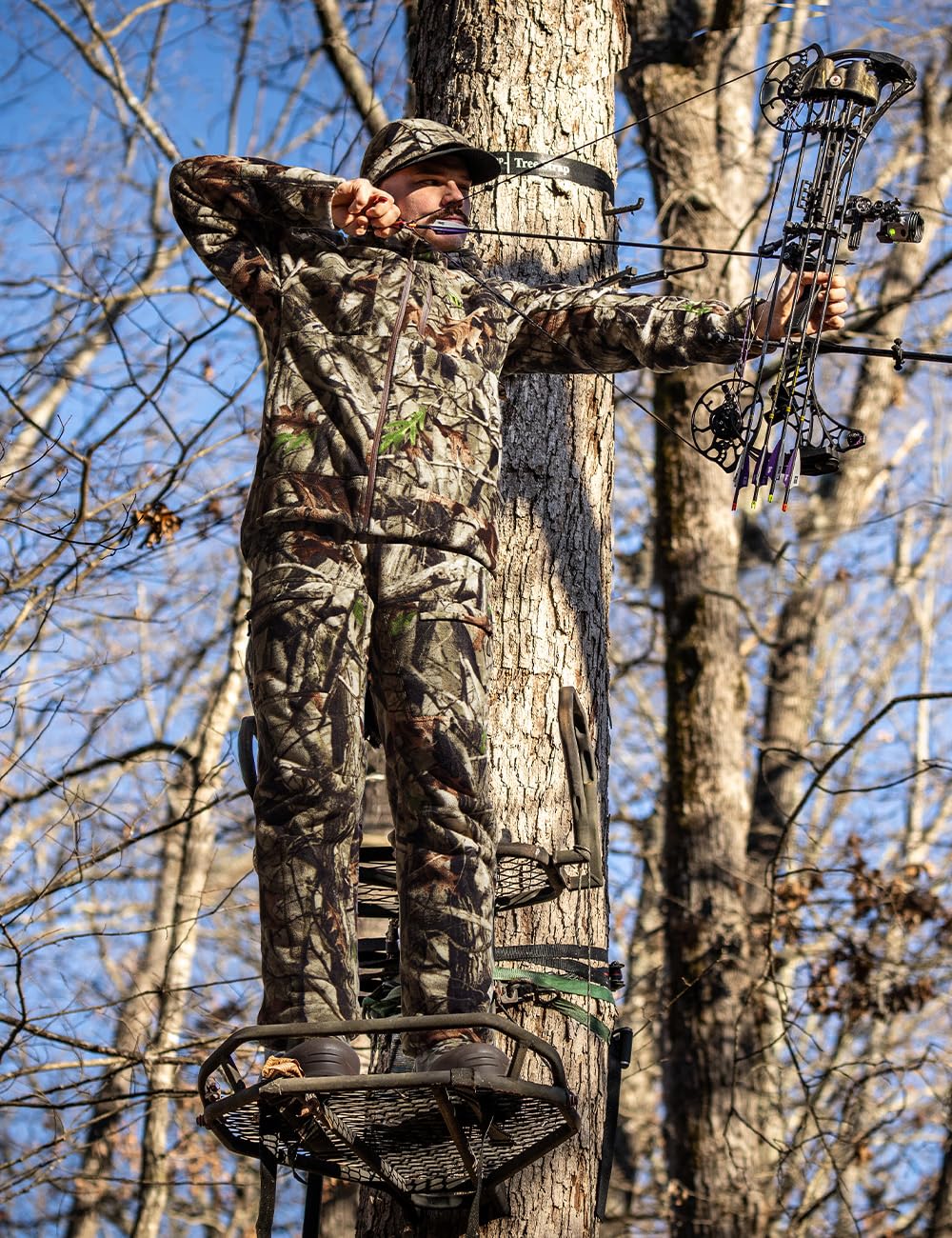 TIDEWE Hunting Clothes for Men, Silent Water Resistant Hunting Jackets and Bibs, Next Camo G2, L