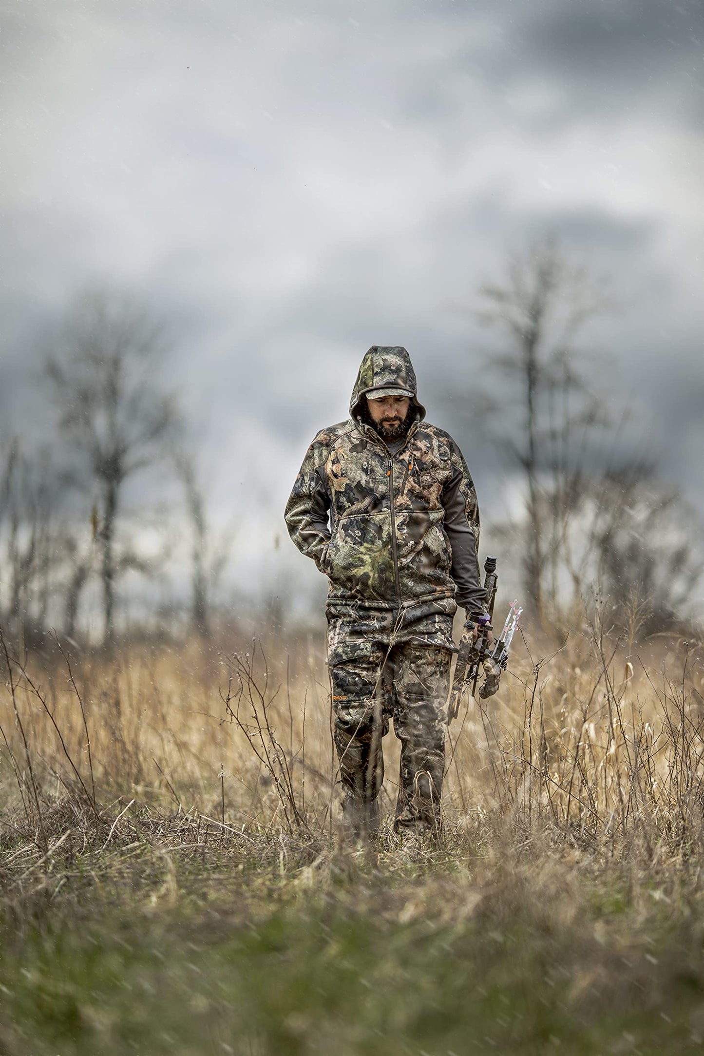 Nomad Men's Standard Harvester NXT Jacket | Wind Resistant W/Sound Kill Tech, Mossy Oak Droptine Camo, 3X-Large