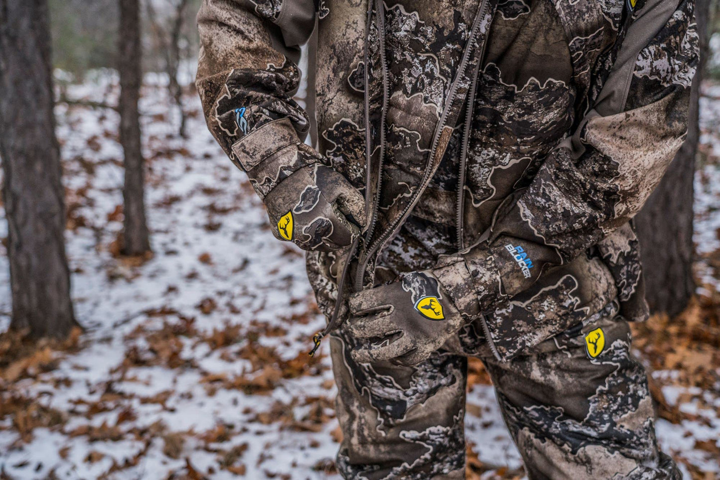 SCENTBLOCKER Drencher Waterproof Insulated 3-in-1 Camo Hunting Jacket for Men (RT Excape, Medium)