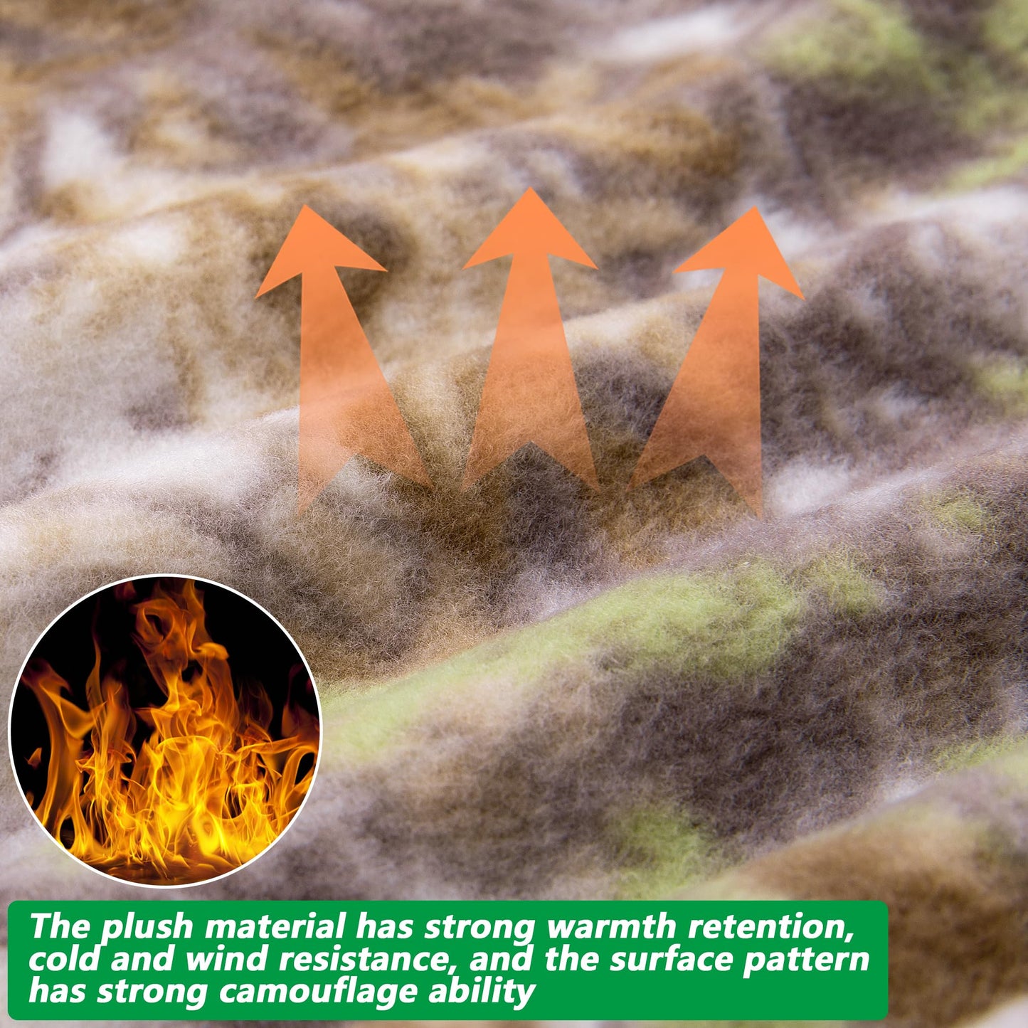 Watayo 2 Pcs Hunting Face Mask for Cold Weather- Winter Camouflage Balaclava Face Mask- Windproof Balaclava Ski Warmer Face Cover for Men Hunting Camping