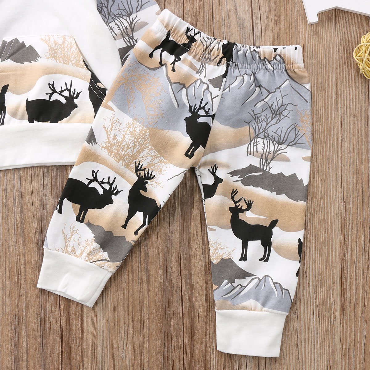 CIYCUIT Baby Boy Deer Outfit Clothes Toddler Infant Winter Hoodie Pants Set 18-24 Months