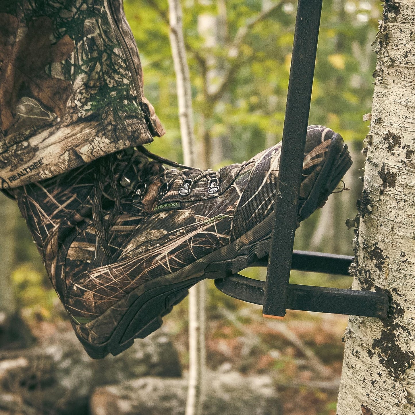 8 Fans Hunting Boots for Men, 800g Thinsulate Insulated Waterproof Hunting Shoes, Lightweight Anti-Slip Outdoor Boots for Cold Weather, Hiking, Fishing Size 9