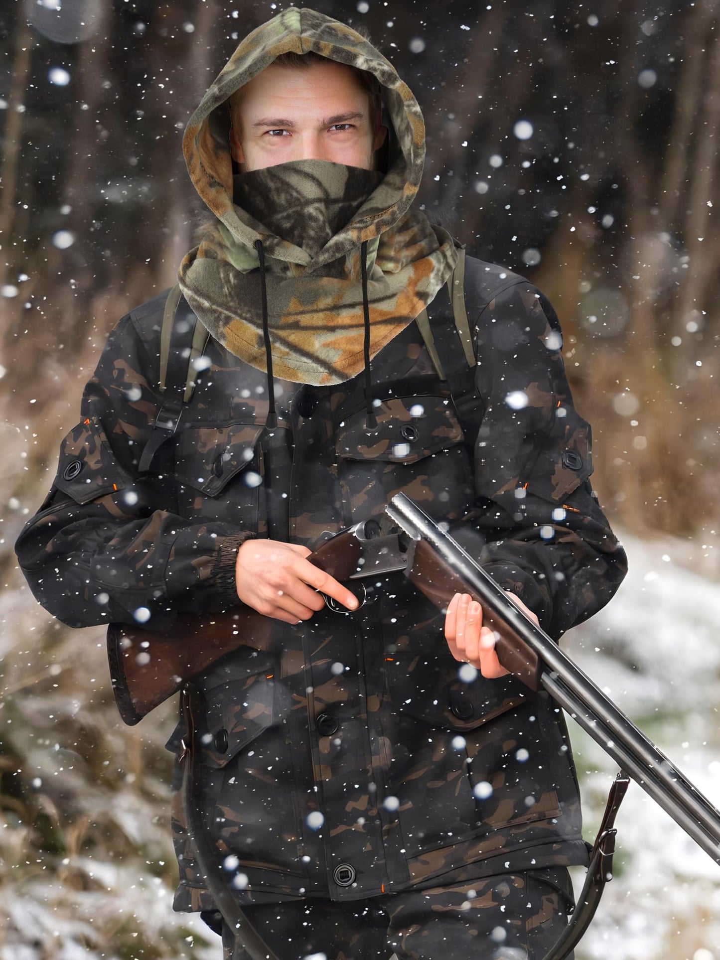 Hunting Face Mask for Cold Weather Winter Hunting Windproof Face Cover Camouflage Balaclava Huntings Face Mask for Winter Huntings and Other Outdoor Sports