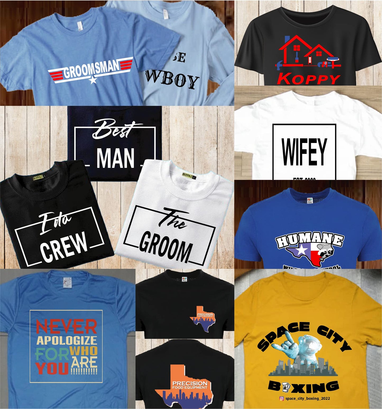 Personalized Image/Text for Your Company/Wedding/Greetings with Digital Printing | Unisex Adult | Custom T-Shirt Heather Grey