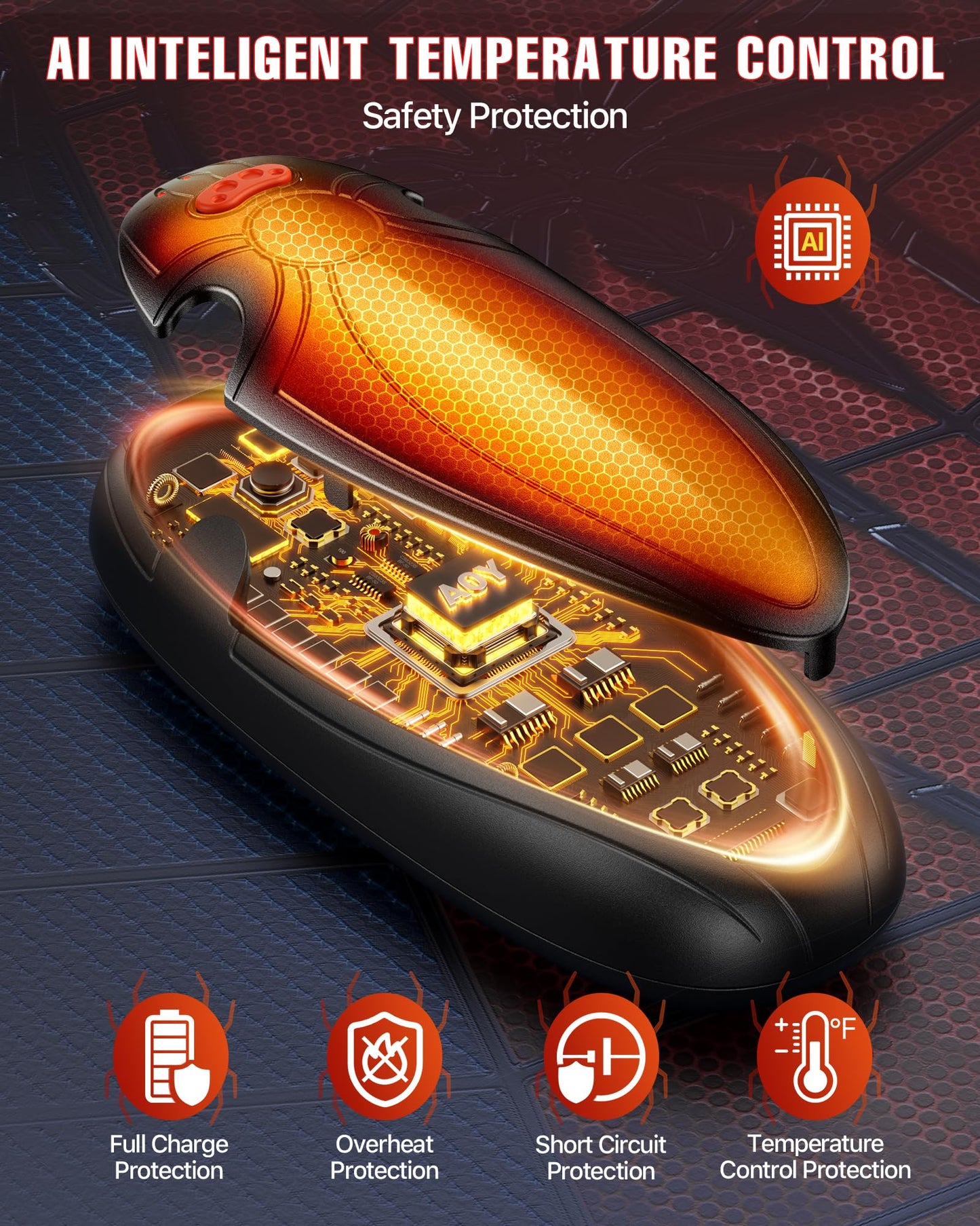 Tenvolti Hand Warmers Rechargerable 2 Pack - 14000mAh Electric AI Handwarmers with Charging Case, Magnetic 2 in 1 Pocket Heater, Stocking Stuffers, Gifts for Women/Christmas/Golf/Camping Accessories