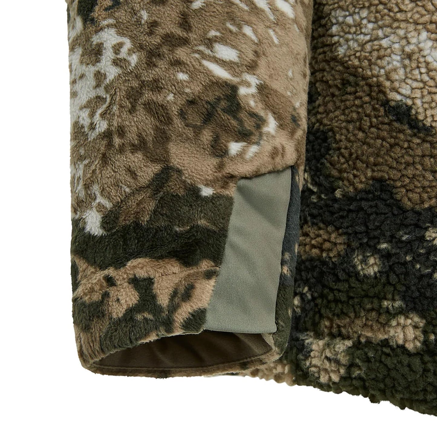 Pnuma Outdoors Highpoint Jacket, Caza Camo, Berber Fleece, Wind Block, Polygiene OdorCrunch, DWR Finish (HP-JK-OV)