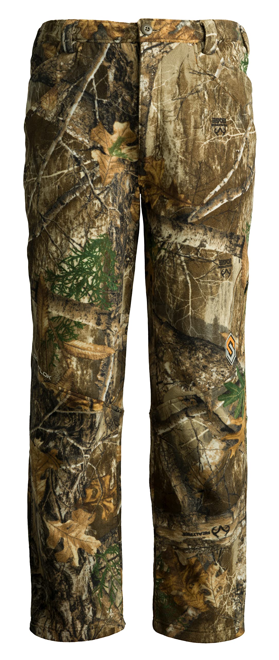 ScentLok Stealth Midweight Fleece Scent Control Camo Hunting Pants for Men (Realtree Edge, Large)