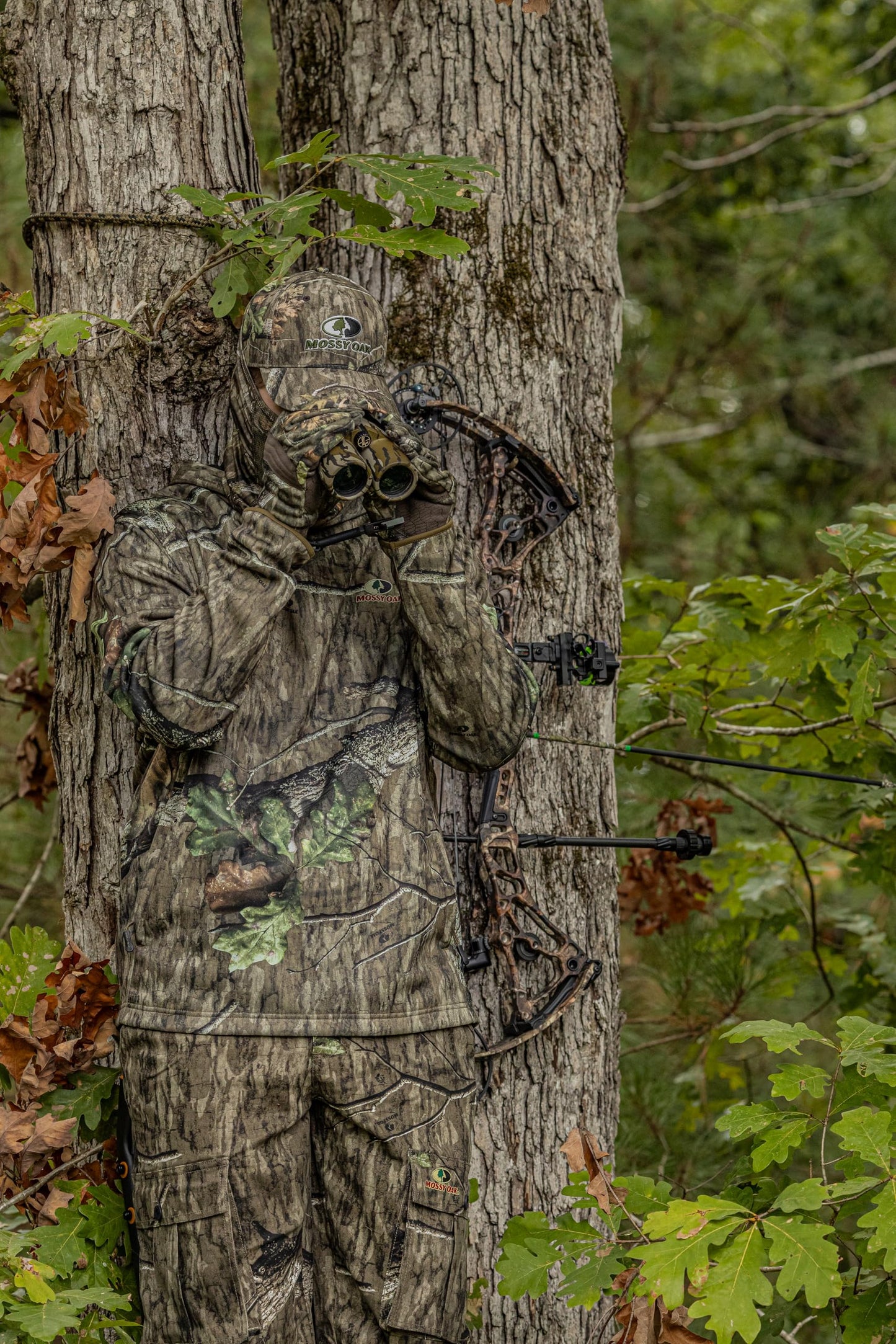 Mossy Oak Mens Camo Hunting Hoodie Performance Fleece