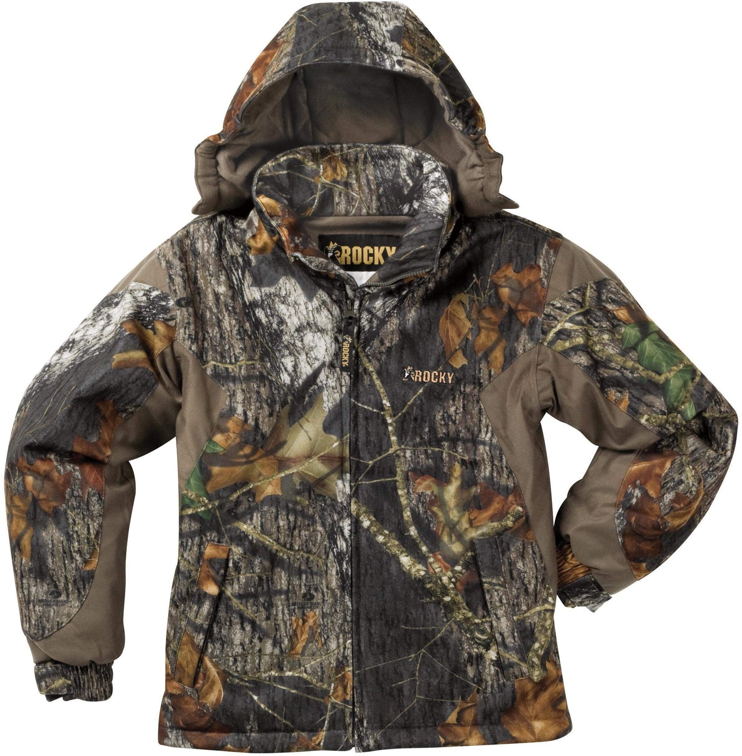 ROCKY Junior ProHunter Waterproof Insulated Hooded Jacket, Realtree Edge, Size X-Large(RTE)