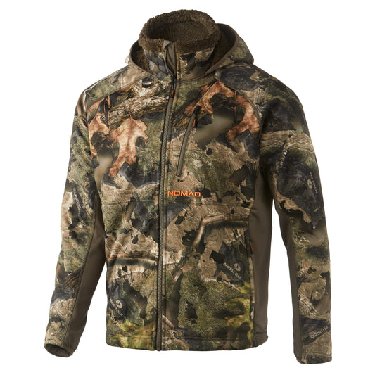 Nomad Men's Standard Harvester NXT Jacket | Wind Resistant W/Sound Kill Tech, Mossy Oak Droptine Camo, 3X-Large