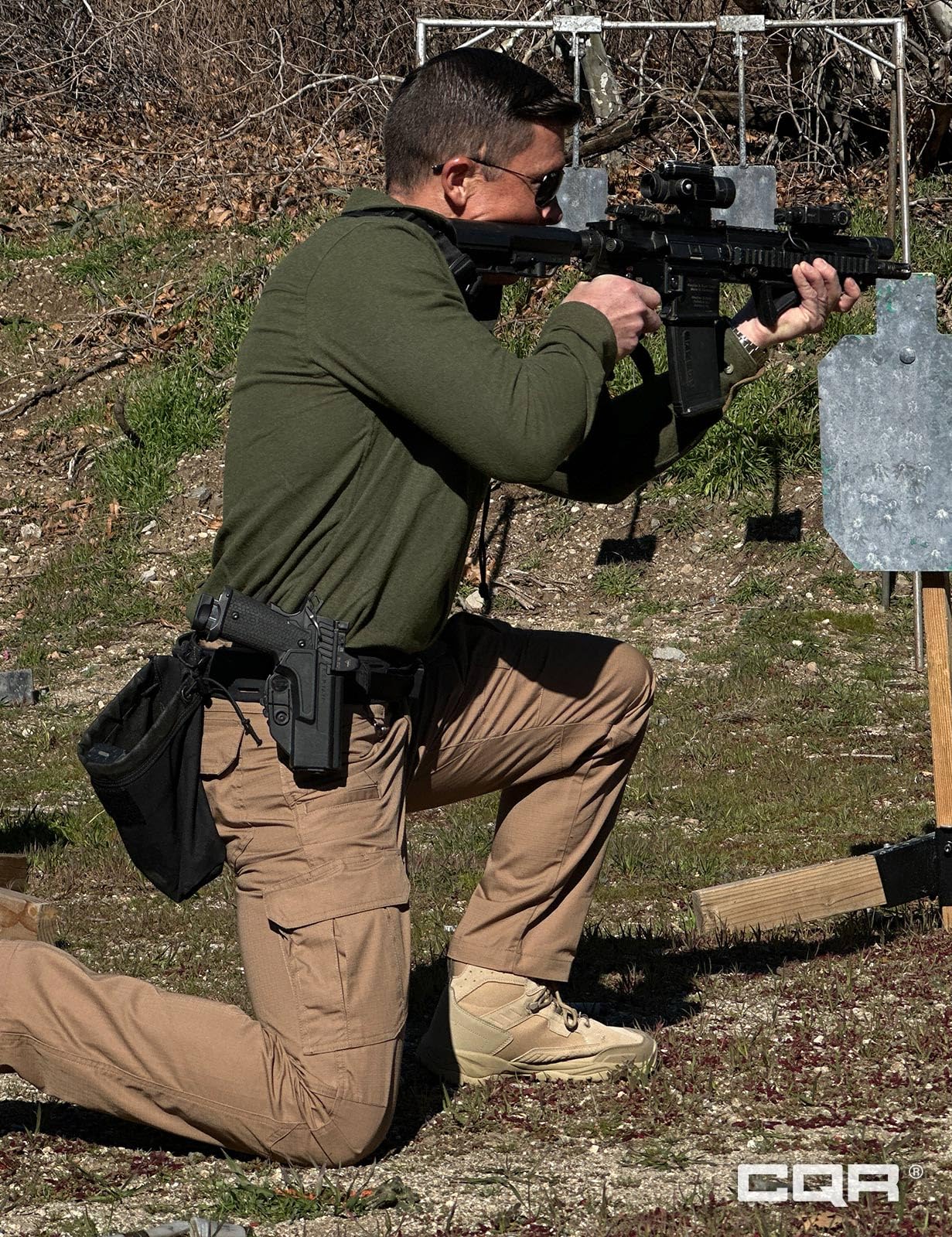 CQR Men's 100% All Cotton Button Down Flannel Shirts, Long Sleeve Brushed Warm Soft Casual Outdoor Plaid Shirt, Corduroy Hunter Green, Large