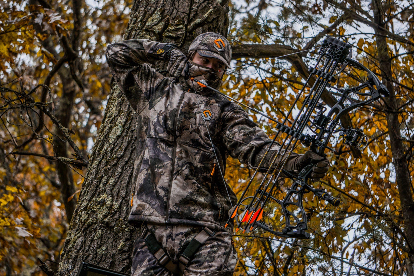 ScentLok Forefront Midweight Camo Hunting Jacket - Water Repellent and Carbon Alloy Odor Reducing Technology (Large, Mossy Oak Terra Gila)