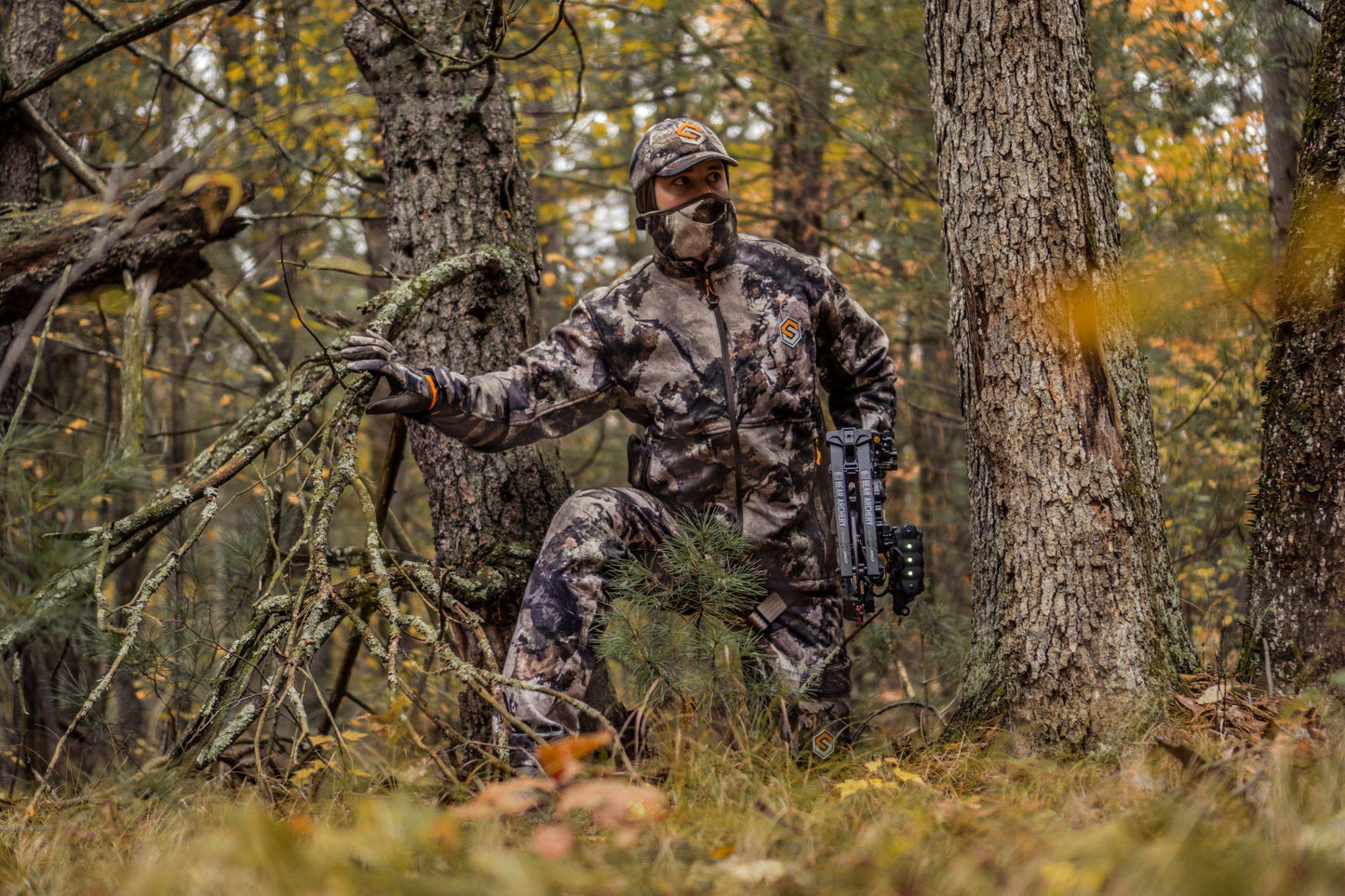 ScentLok Forefront Midweight Camo Hunting Jacket - Water Repellent and Carbon Alloy Odor Reducing Technology (Large, Mossy Oak Terra Gila)