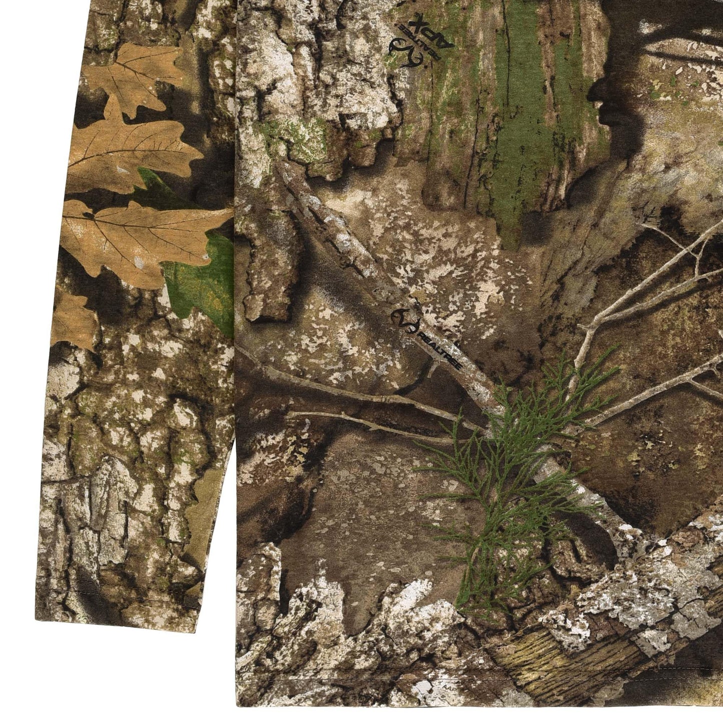 Authentic Realtree APX Camouflage Long Sleeve Tee - Scent Control Technology | UPF 30 Protection | Unisex Adult | Crewneck Cotton Blend Shirt