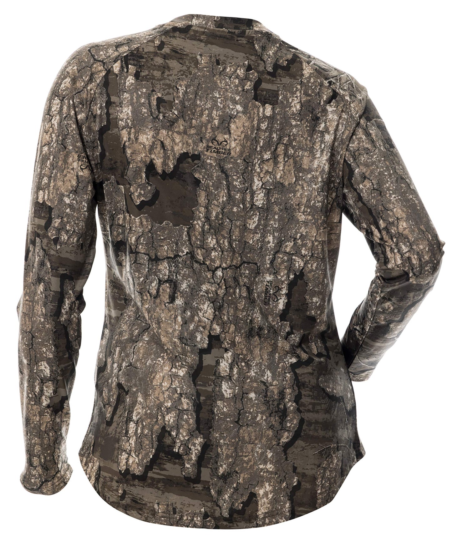 (DSG Outerwear) Women's LS Camo Tech Hunting Shirt - Timber - LG