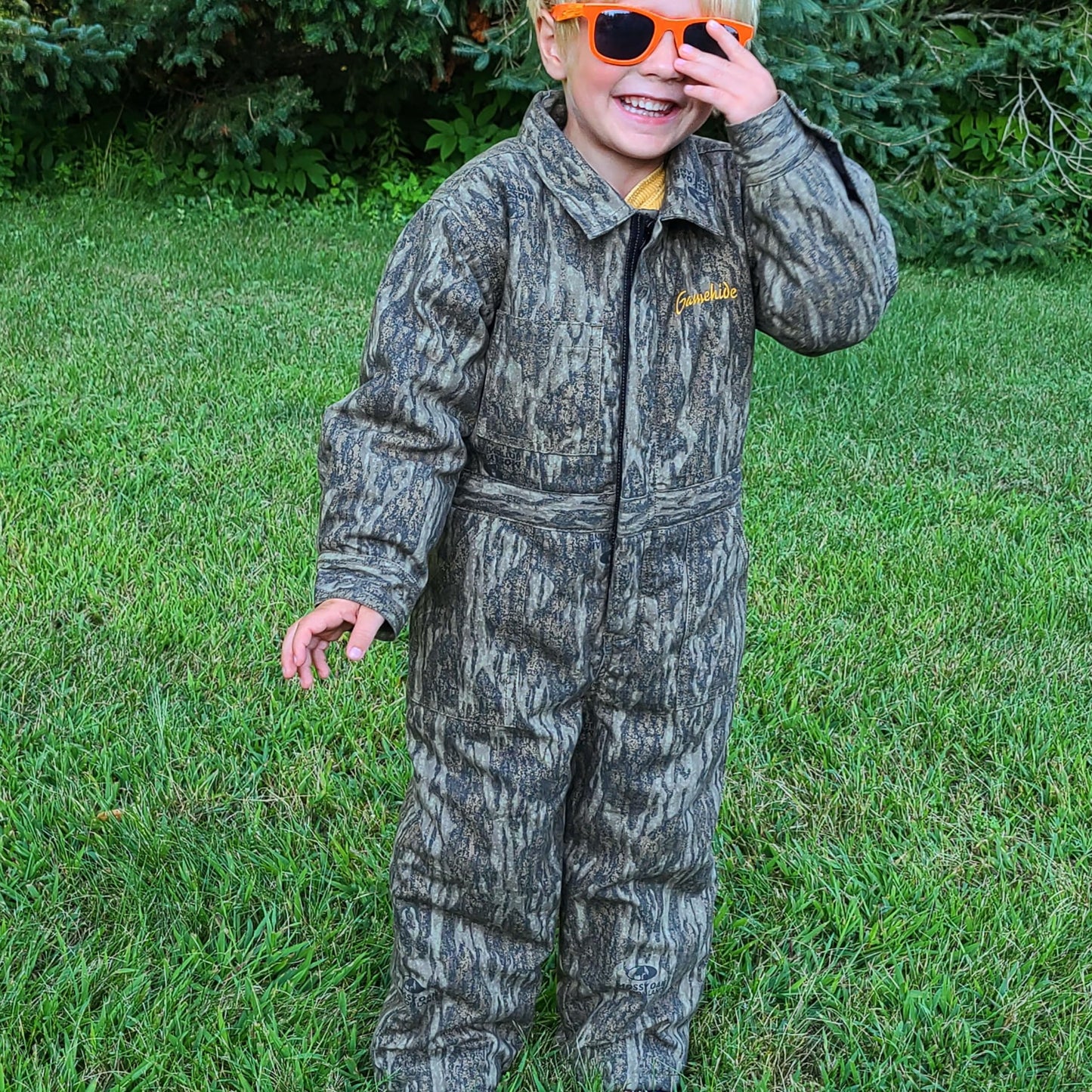 Gamehide Toddler Hunt Camp Coverall Mossy Oak New Bottomland / 3T